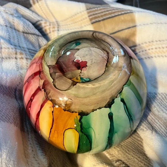 Colorful Vidi Italian made Glass Art Vase - Picture 6 of 9